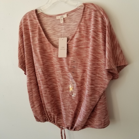 Drawstring Short Sleeve Top - Picture 3 of 6